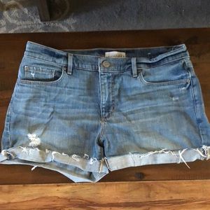 Loft denim shorts 8